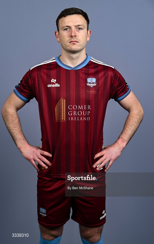 31 January 2026; Killian Brouder during a Galway United squad portraits session at Galway United FC Shop in Galway. Photo by Ben McShane/Sportsfile