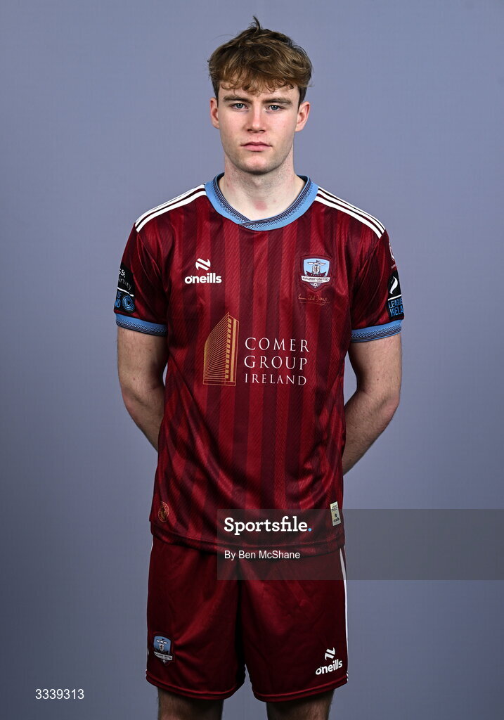 31 January 2026; Billy Regan during a Galway United squad portraits session at Galway United FC Shop in Galway. Photo by Ben McShane/Sportsfile