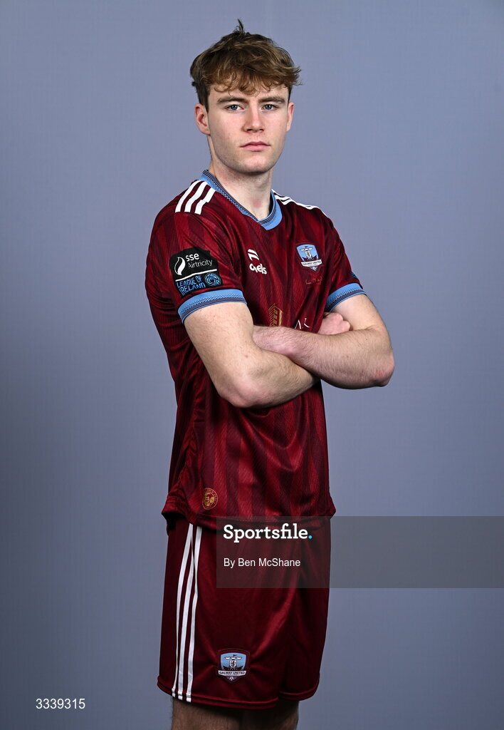31 January 2026; Billy Regan during a Galway United squad portraits session at Galway United FC Shop in Galway. Photo by Ben McShane/Sportsfile