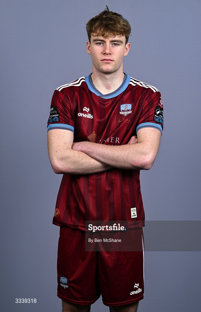 31 January 2026; Billy Regan during a Galway United squad portraits session at Galway United FC Shop in Galway. Photo by Ben McShane/Sportsfile