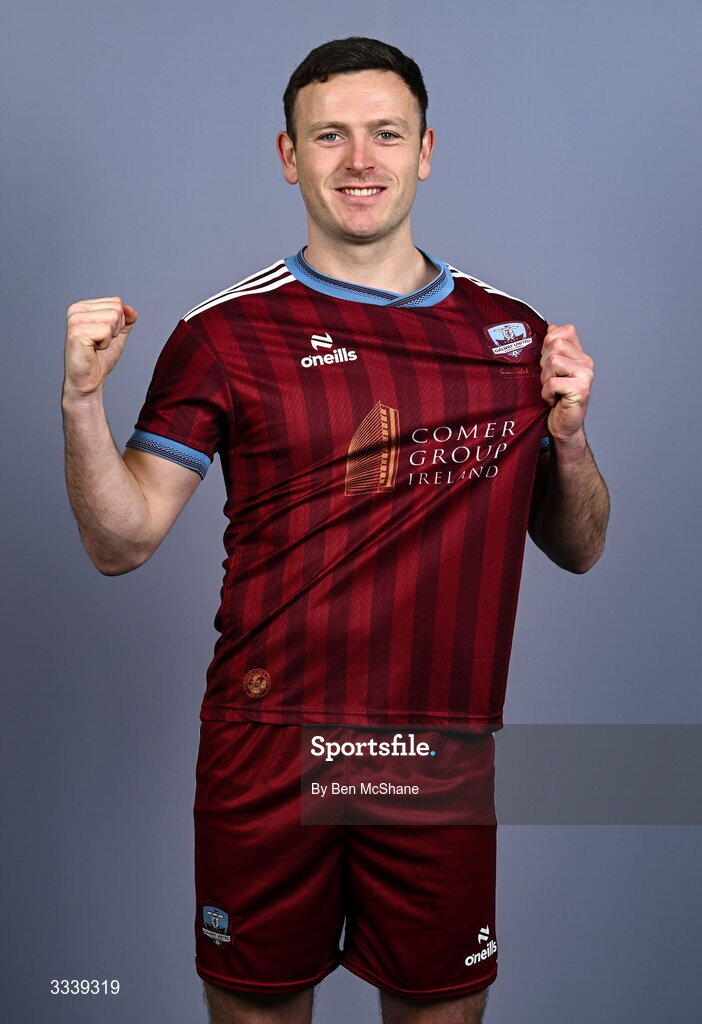 31 January 2026; Killian Brouder during a Galway United squad portraits session at Galway United FC Shop in Galway. Photo by Ben McShane/Sportsfile