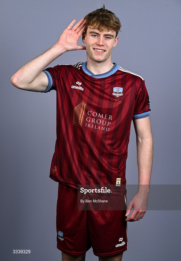 31 January 2026; Billy Regan during a Galway United squad portraits session at Galway United FC Shop in Galway. Photo by Ben McShane/Sportsfile