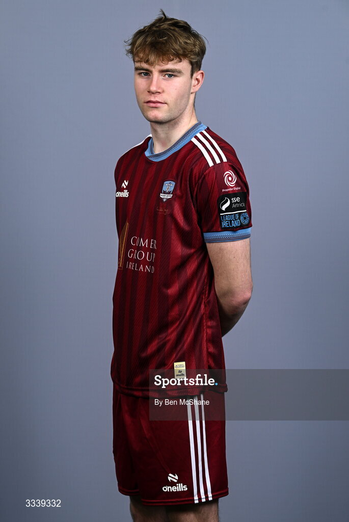 31 January 2026; Billy Regan during a Galway United squad portraits session at Galway United FC Shop in Galway. Photo by Ben McShane/Sportsfile