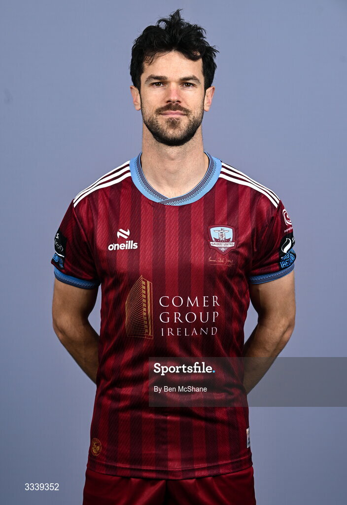 31 January 2026; Jimmy Keohane during a Galway United squad portraits session at Galway United FC Shop in Galway. Photo by Ben McShane/Sportsfile
