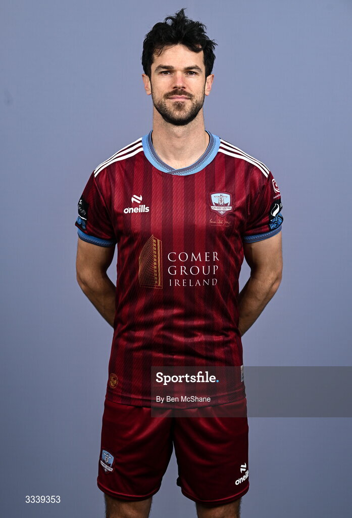 31 January 2026; Jimmy Keohane during a Galway United squad portraits session at Galway United FC Shop in Galway. Photo by Ben McShane/Sportsfile