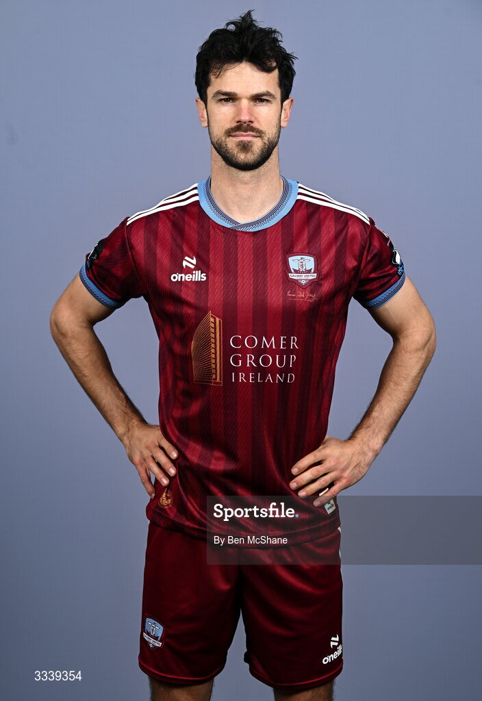 31 January 2026; Jimmy Keohane during a Galway United squad portraits session at Galway United FC Shop in Galway. Photo by Ben McShane/Sportsfile