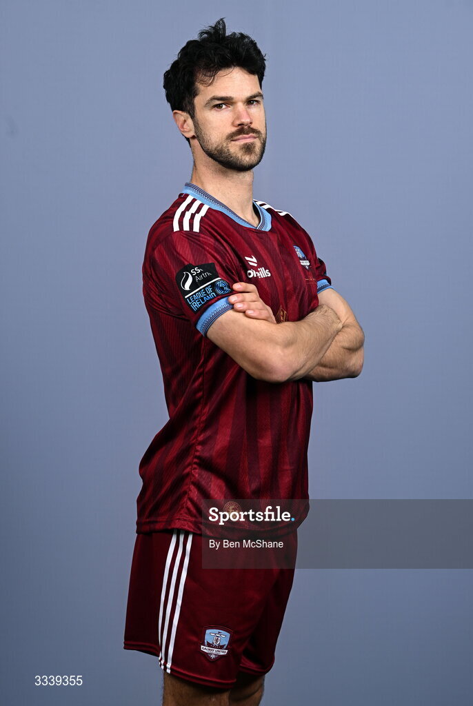 31 January 2026; Jimmy Keohane during a Galway United squad portraits session at Galway United FC Shop in Galway. Photo by Ben McShane/Sportsfile