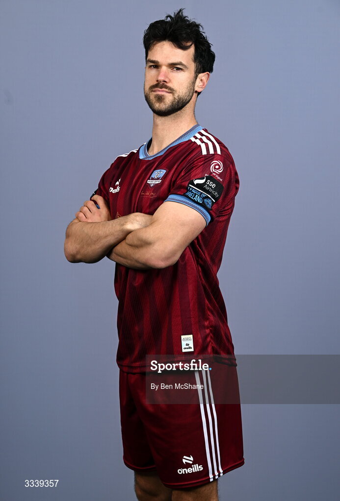 31 January 2026; Jimmy Keohane during a Galway United squad portraits session at Galway United FC Shop in Galway. Photo by Ben McShane/Sportsfile