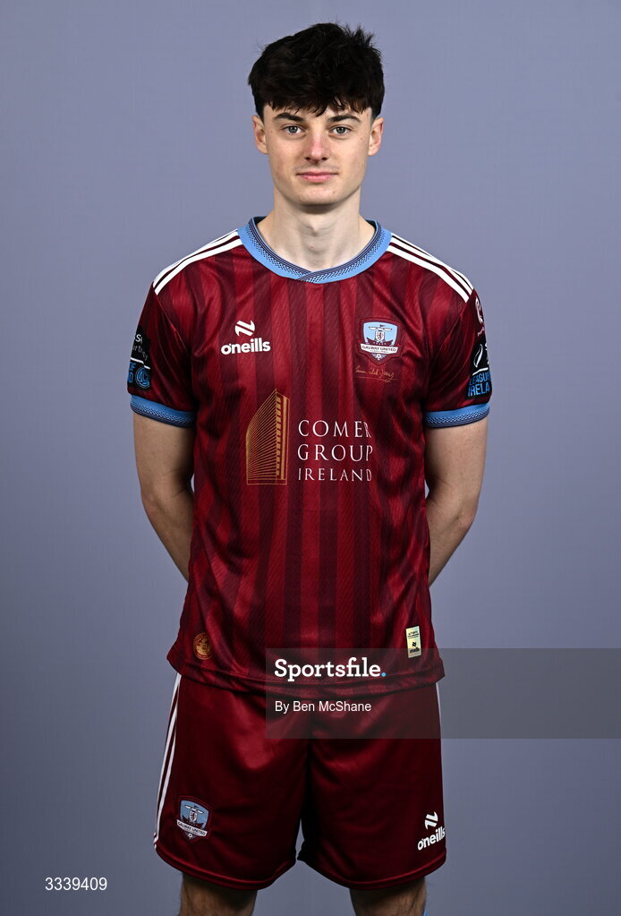 31 January 2026; Axel Piesold during a Galway United squad portraits session at Galway United FC Shop in Galway. Photo by Ben McShane/Sportsfile