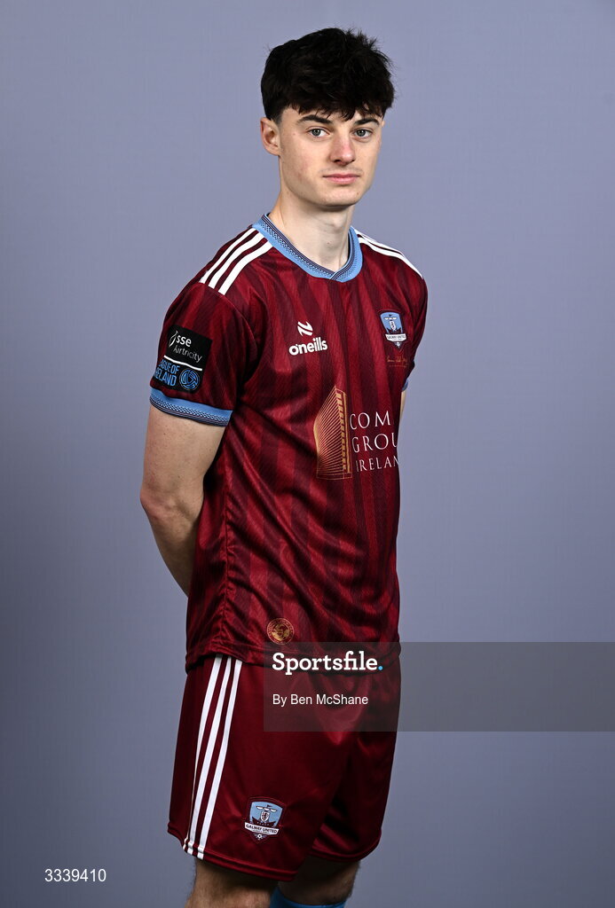 31 January 2026; Axel Piesold during a Galway United squad portraits session at Galway United FC Shop in Galway. Photo by Ben McShane/Sportsfile