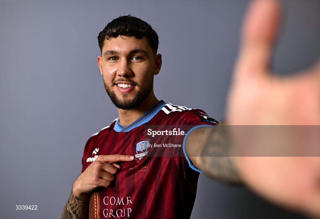 31 January 2026; Matthew Wolfe during a Galway United squad portraits session at Galway United FC Shop in Galway. Photo by Ben McShane/Sportsfile