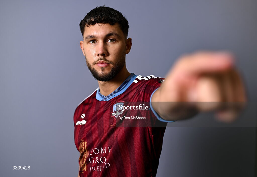 31 January 2026; Matthew Wolfe during a Galway United squad portraits session at Galway United FC Shop in Galway. Photo by Ben McShane/Sportsfile
