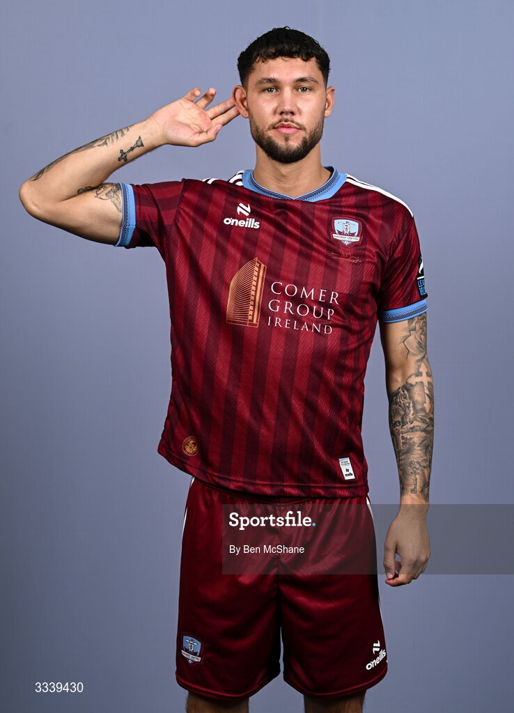 31 January 2026; Matthew Wolfe during a Galway United squad portraits session at Galway United FC Shop in Galway. Photo by Ben McShane/Sportsfile