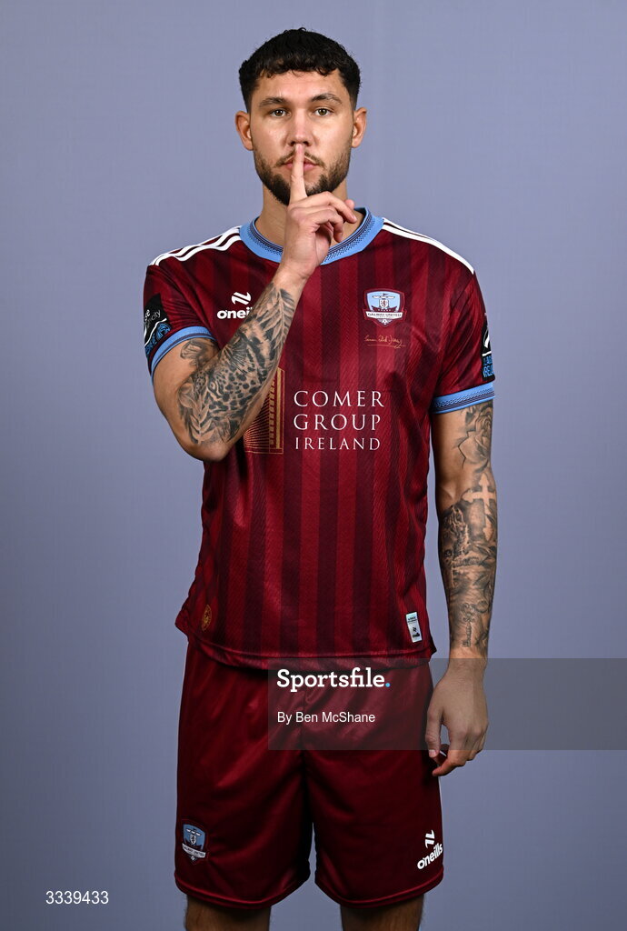 31 January 2026; Matthew Wolfe during a Galway United squad portraits session at Galway United FC Shop in Galway. Photo by Ben McShane/Sportsfile