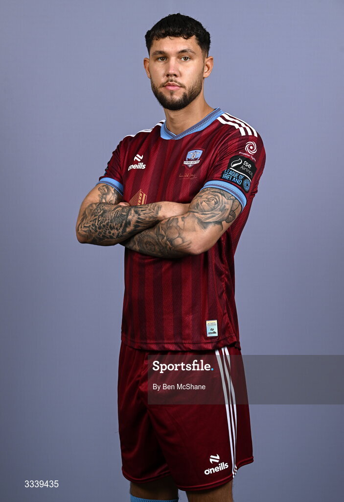 31 January 2026; Matthew Wolfe during a Galway United squad portraits session at Galway United FC Shop in Galway. Photo by Ben McShane/Sportsfile