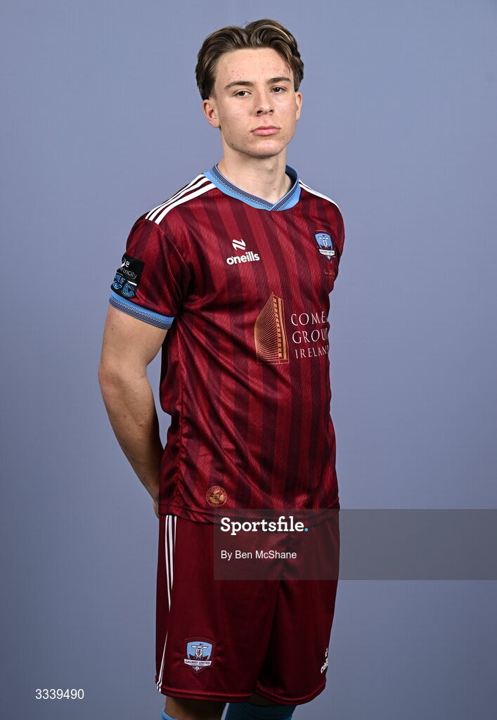31 January 2026; Arthur Parker during a Galway United squad portraits session at Galway United FC Shop in Galway. Photo by Ben McShane/Sportsfile