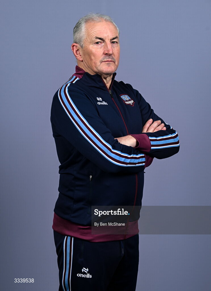 31 January 2026; Manager John Caulfield during a Galway United squad portraits session at Galway United FC Shop in Galway. Photo by Ben McShane/Sportsfile