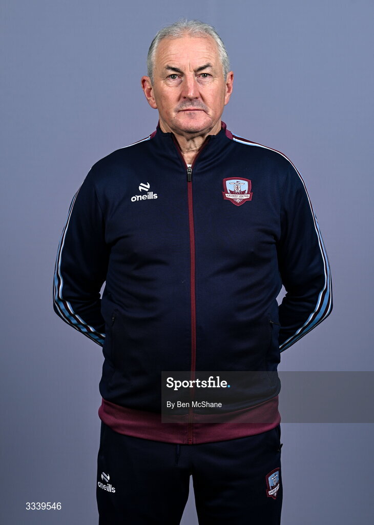 31 January 2026; Manager John Caulfield during a Galway United squad portraits session at Galway United FC Shop in Galway. Photo by Ben McShane/Sportsfile