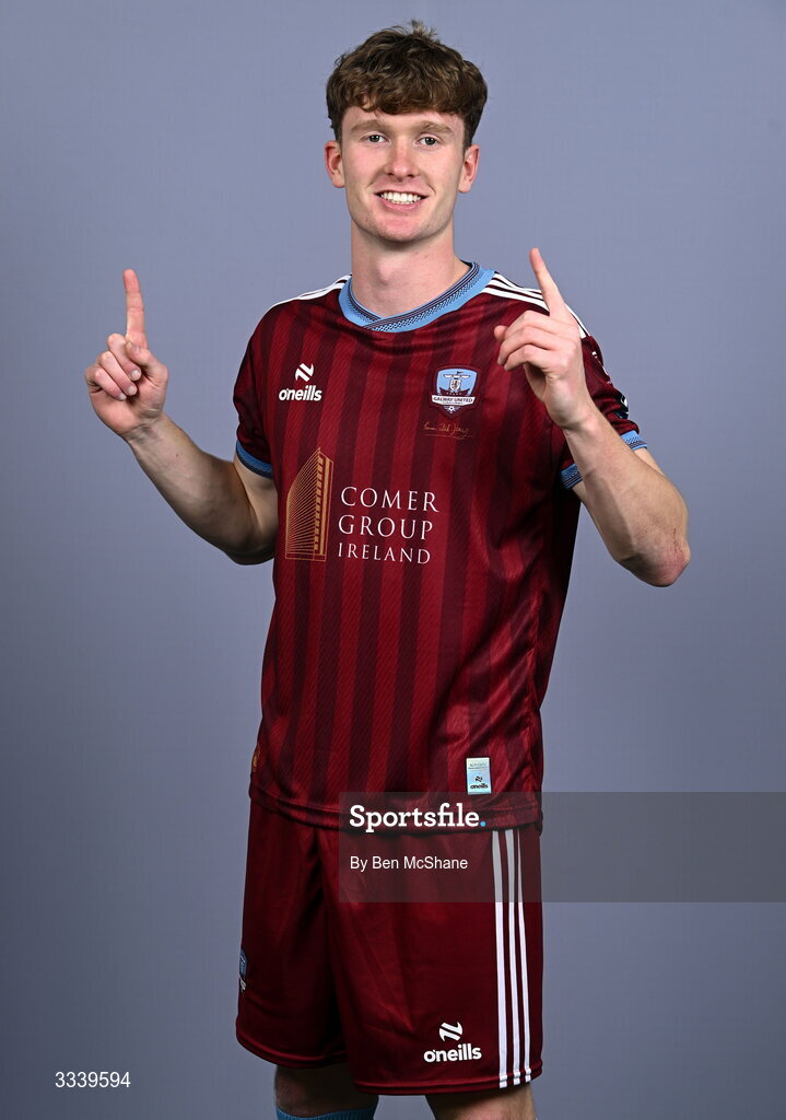 31 January 2026; Cillian Tollett during a Galway United squad portraits session at Galway United FC Shop in Galway. Photo by Ben McShane/Sportsfile