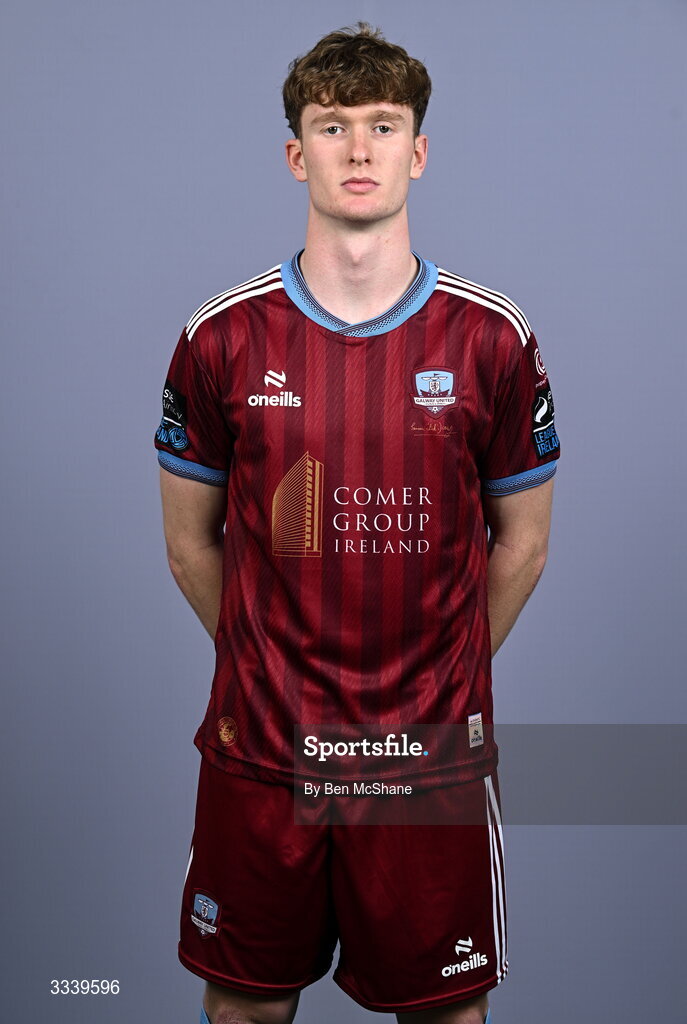 31 January 2026; Cillian Tollett during a Galway United squad portraits session at Galway United FC Shop in Galway. Photo by Ben McShane/Sportsfile