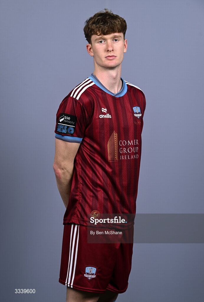 31 January 2026; Cillian Tollett during a Galway United squad portraits session at Galway United FC Shop in Galway. Photo by Ben McShane/Sportsfile