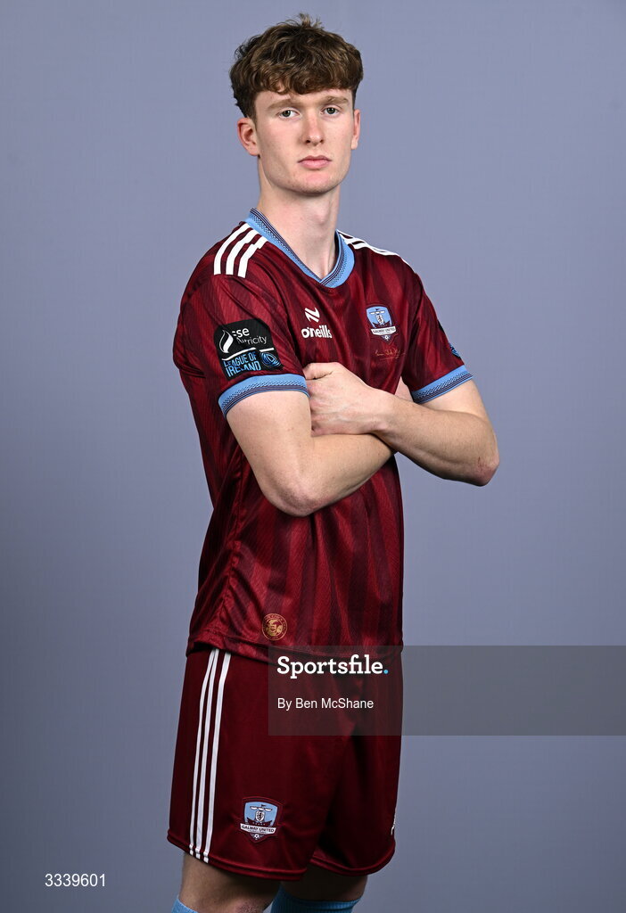 31 January 2026; Cillian Tollett during a Galway United squad portraits session at Galway United FC Shop in Galway. Photo by Ben McShane/Sportsfile