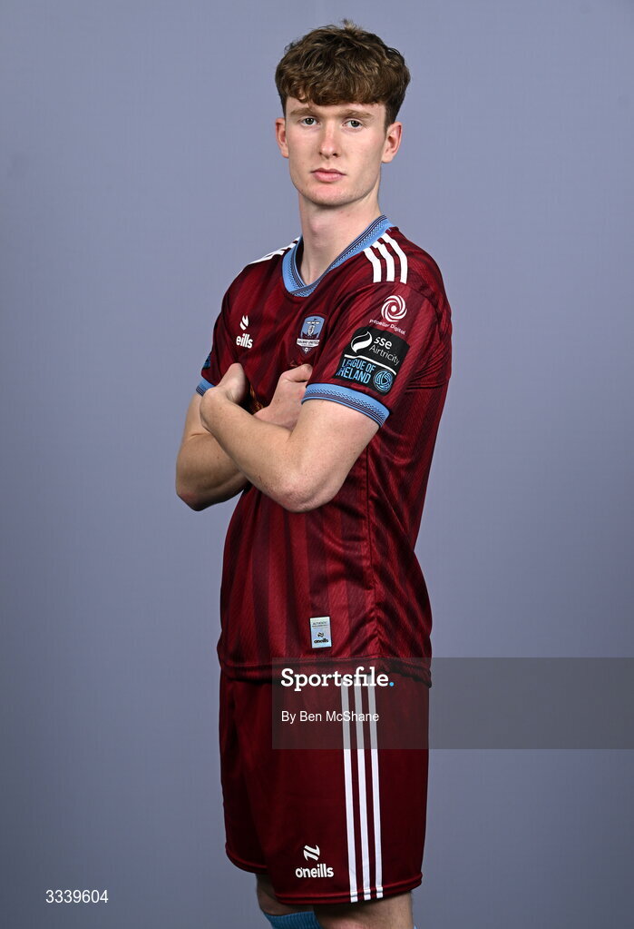 31 January 2026; Cillian Tollett during a Galway United squad portraits session at Galway United FC Shop in Galway. Photo by Ben McShane/Sportsfile