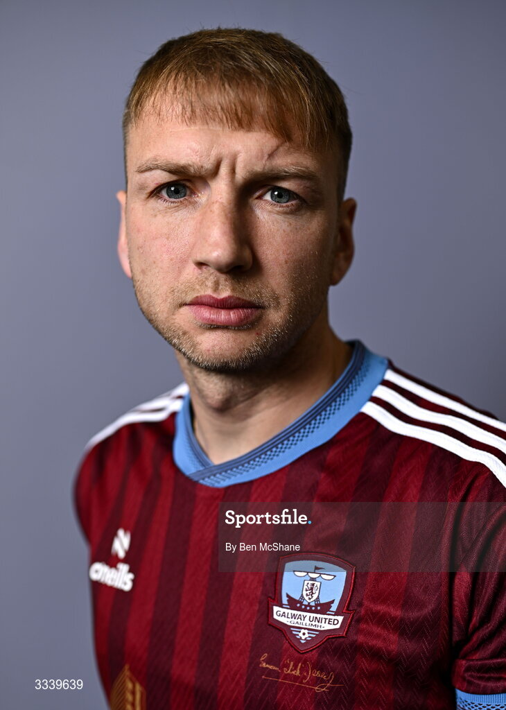 31 January 2026; Stephen Walsh during a Galway United squad portraits session at Galway United FC Shop in Galway. Photo by Ben McShane/Sportsfile