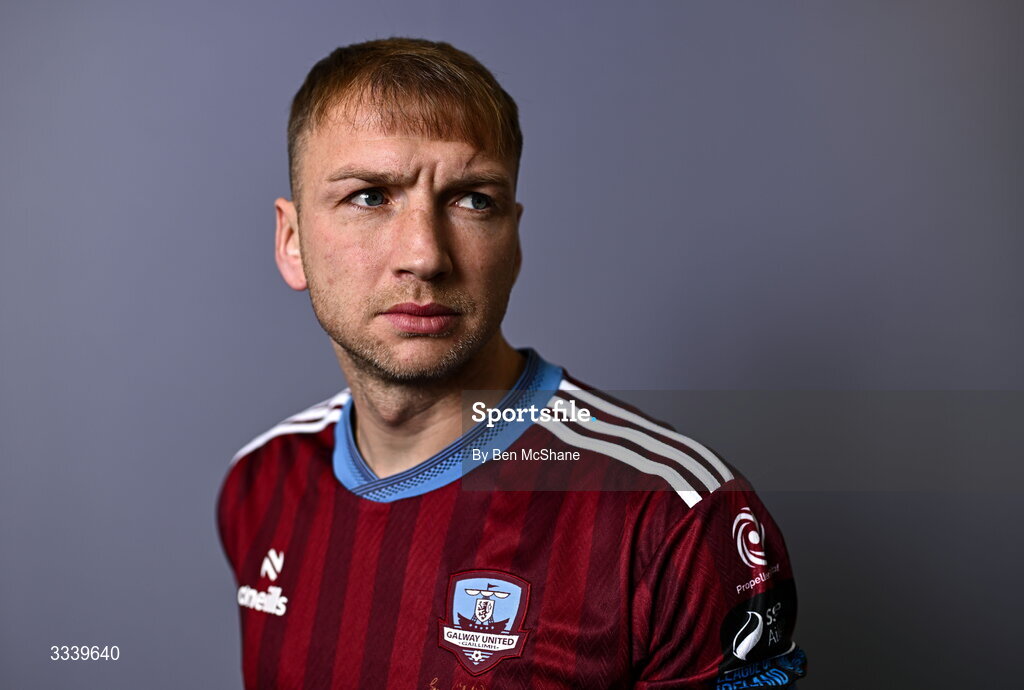 31 January 2026; Stephen Walsh during a Galway United squad portraits session at Galway United FC Shop in Galway. Photo by Ben McShane/Sportsfile