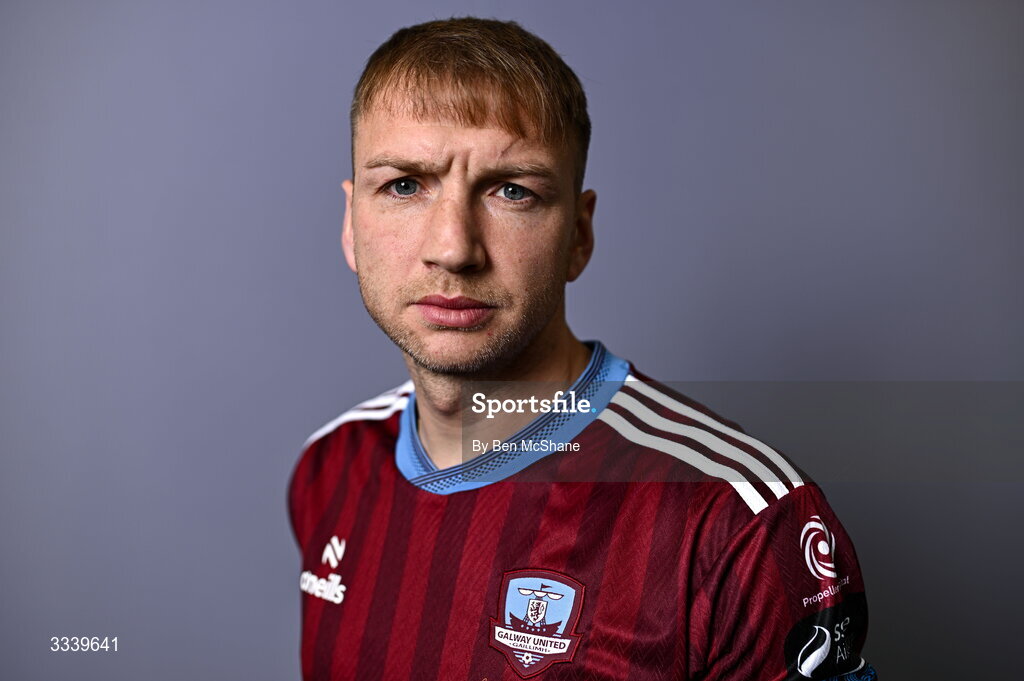 31 January 2026; Stephen Walsh during a Galway United squad portraits session at Galway United FC Shop in Galway. Photo by Ben McShane/Sportsfile