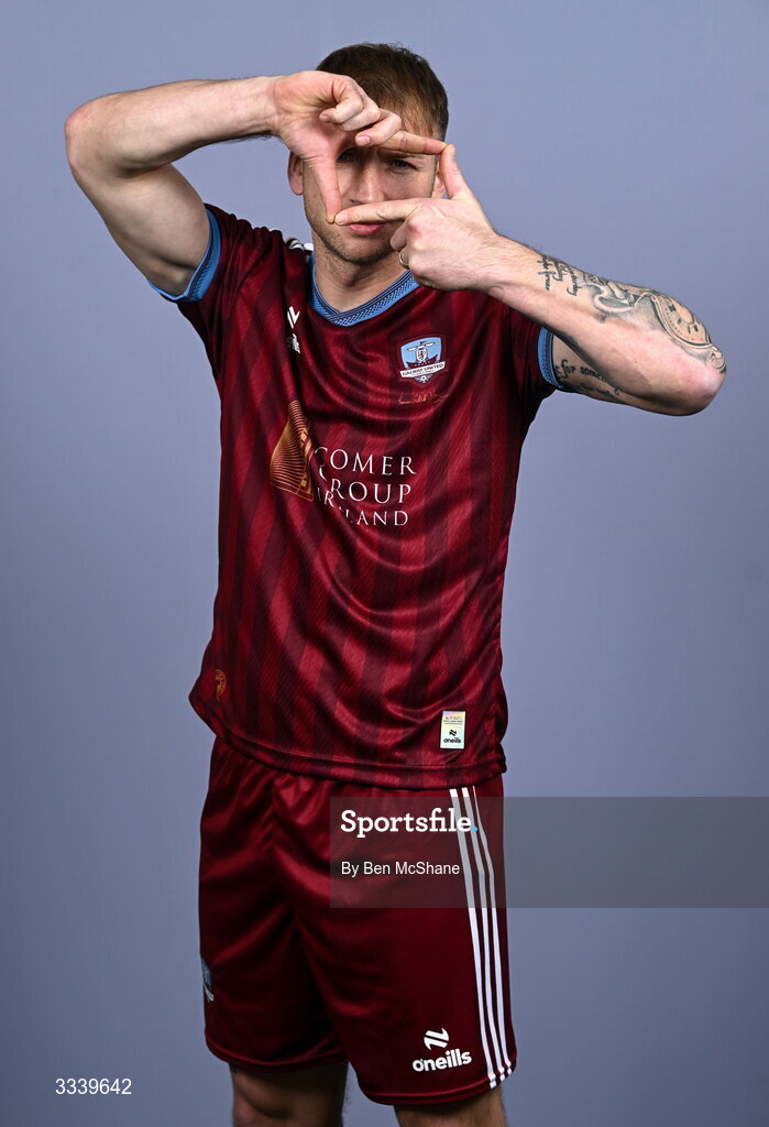 31 January 2026; Stephen Walsh during a Galway United squad portraits session at Galway United FC Shop in Galway. Photo by Ben McShane/Sportsfile