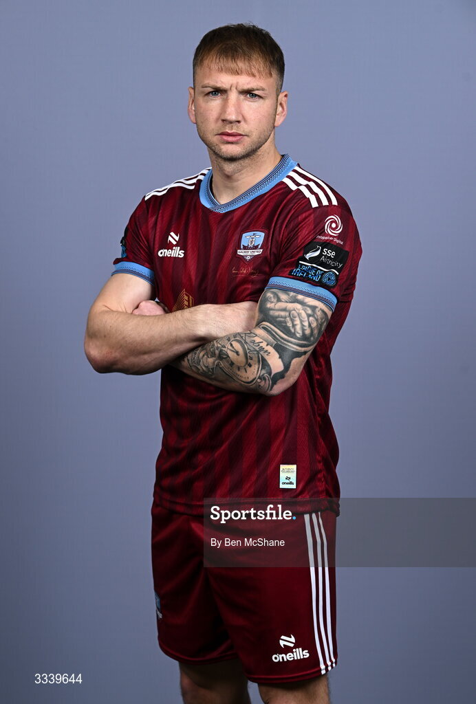 31 January 2026; Stephen Walsh during a Galway United squad portraits session at Galway United FC Shop in Galway. Photo by Ben McShane/Sportsfile