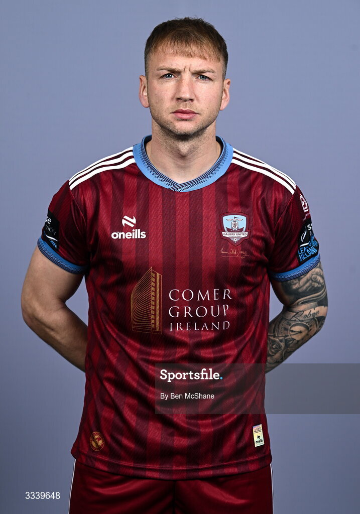 31 January 2026; Stephen Walsh during a Galway United squad portraits session at Galway United FC Shop in Galway. Photo by Ben McShane/Sportsfile