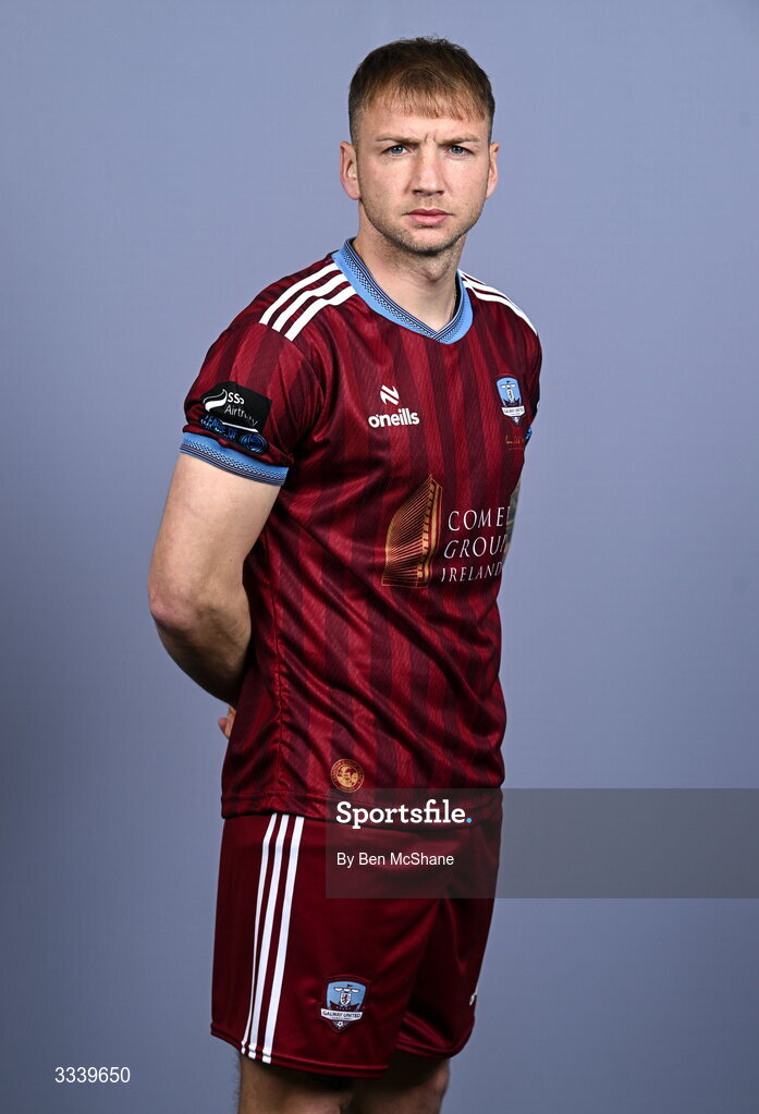 31 January 2026; Stephen Walsh during a Galway United squad portraits session at Galway United FC Shop in Galway. Photo by Ben McShane/Sportsfile