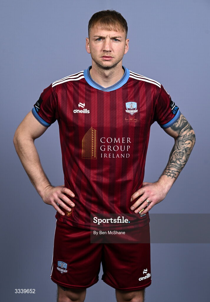 31 January 2026; Stephen Walsh during a Galway United squad portraits session at Galway United FC Shop in Galway. Photo by Ben McShane/Sportsfile