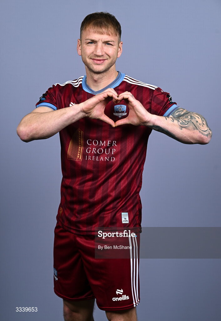 31 January 2026; Stephen Walsh during a Galway United squad portraits session at Galway United FC Shop in Galway. Photo by Ben McShane/Sportsfile