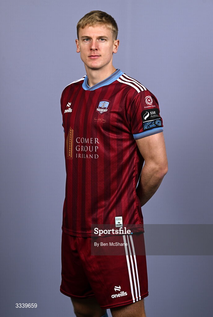 31 January 2026; Kris Twardek during a Galway United squad portraits session at Galway United FC Shop in Galway. Photo by Ben McShane/Sportsfile