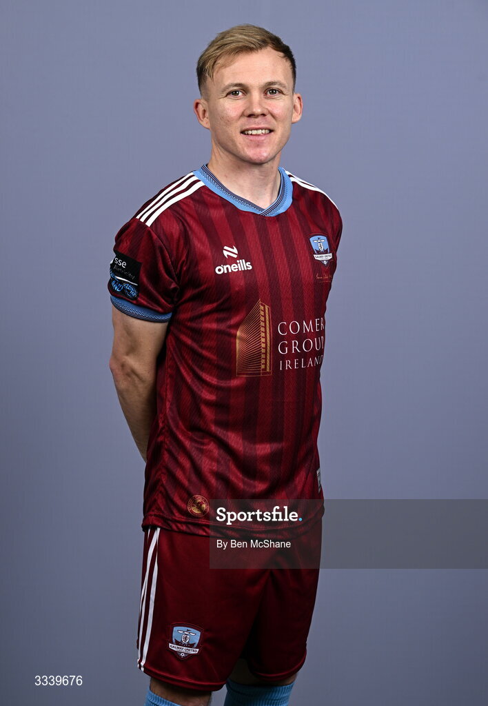 31 January 2026; Conor McCormack during a Galway United squad portraits session at Galway United FC Shop in Galway. Photo by Ben McShane/Sportsfile