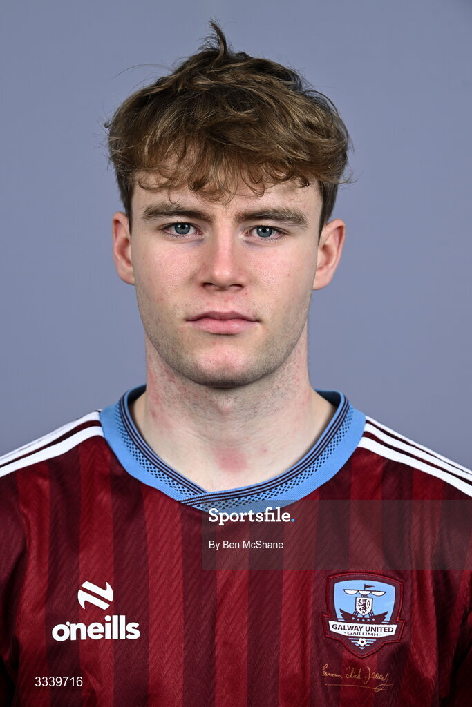 31 January 2026; Billy Regan during a Galway United squad portraits session at Galway United FC Shop in Galway. Photo by Ben McShane/Sportsfile