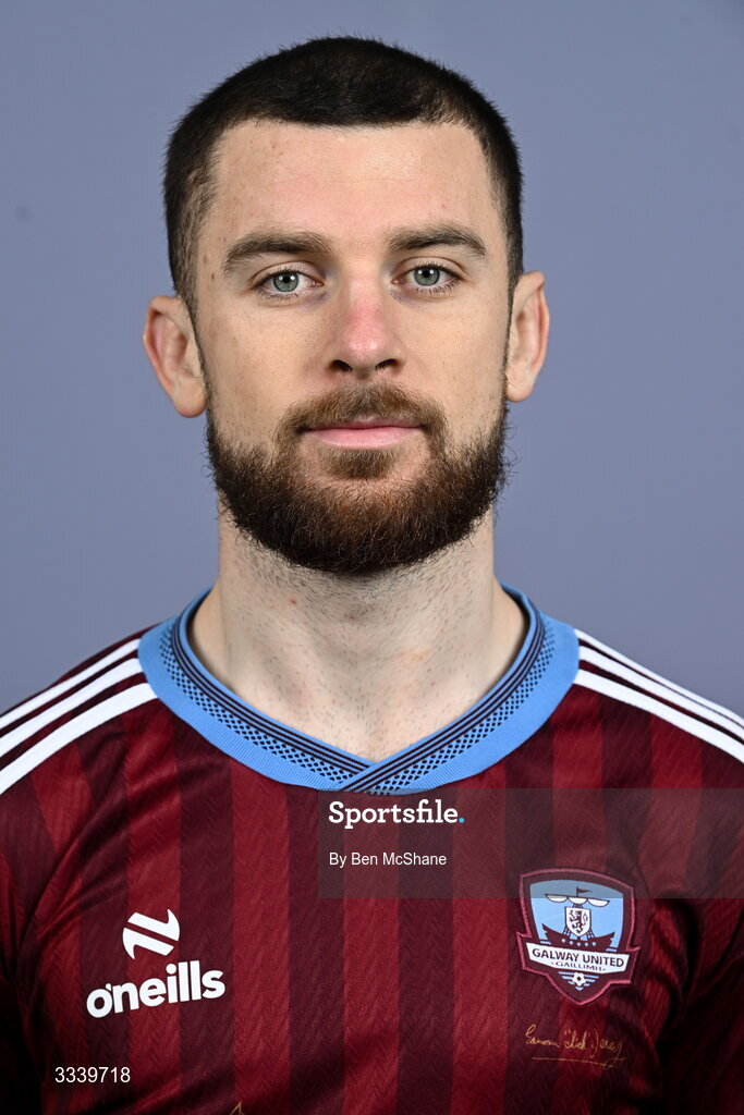 31 January 2026; Aaron Bolger during a Galway United squad portraits session at Galway United FC Shop in Galway. Photo by Ben McShane/Sportsfile