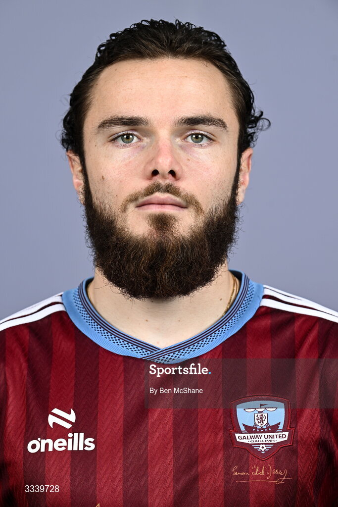 31 January 2026; Nicolas Fleuriau Chateau during a Galway United squad portraits session at Galway United FC Shop in Galway. Photo by Ben McShane/Sportsfile