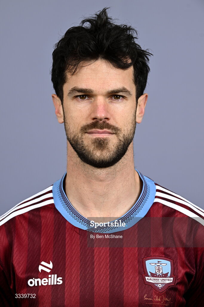 31 January 2026; Jimmy Keohane during a Galway United squad portraits session at Galway United FC Shop in Galway. Photo by Ben McShane/Sportsfile