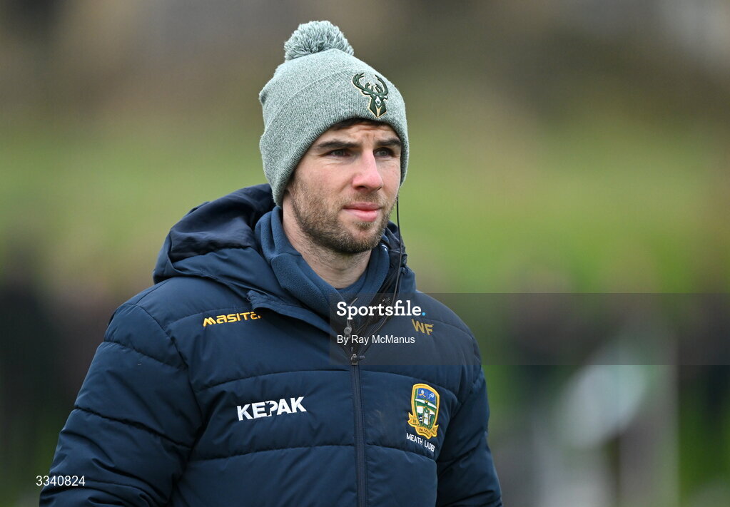 2 February 2026; Meath manager Wayne Freeman before the Lidl Ladies National Football League Division 1 Round 2 match between Meath and Dublin at St Patrick’s GFC in Stamullen, Meath. Photo by Ray McManus/Sportsfile