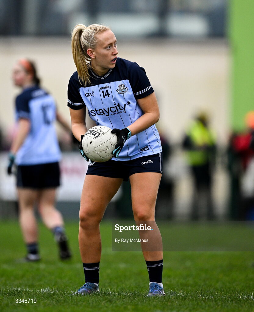 2 February 2026; Jodi Egan of Dublin during the Lidl Ladies National Football League Division 1 Round 2 match between Meath and Dublin at St Patrick’s GFC in Stamullen, Meath. Photo by Ray McManus/Sportsfile