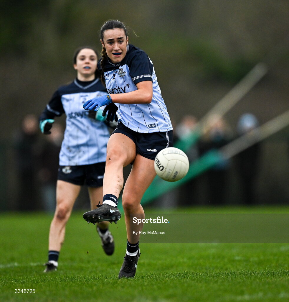 2 February 2026; Kate Donaghy of Dublin during the Lidl Ladies National Football League Division 1 Round 2 match between Meath and Dublin at St Patrick’s GFC in Stamullen, Meath. Photo by Ray McManus/Sportsfile