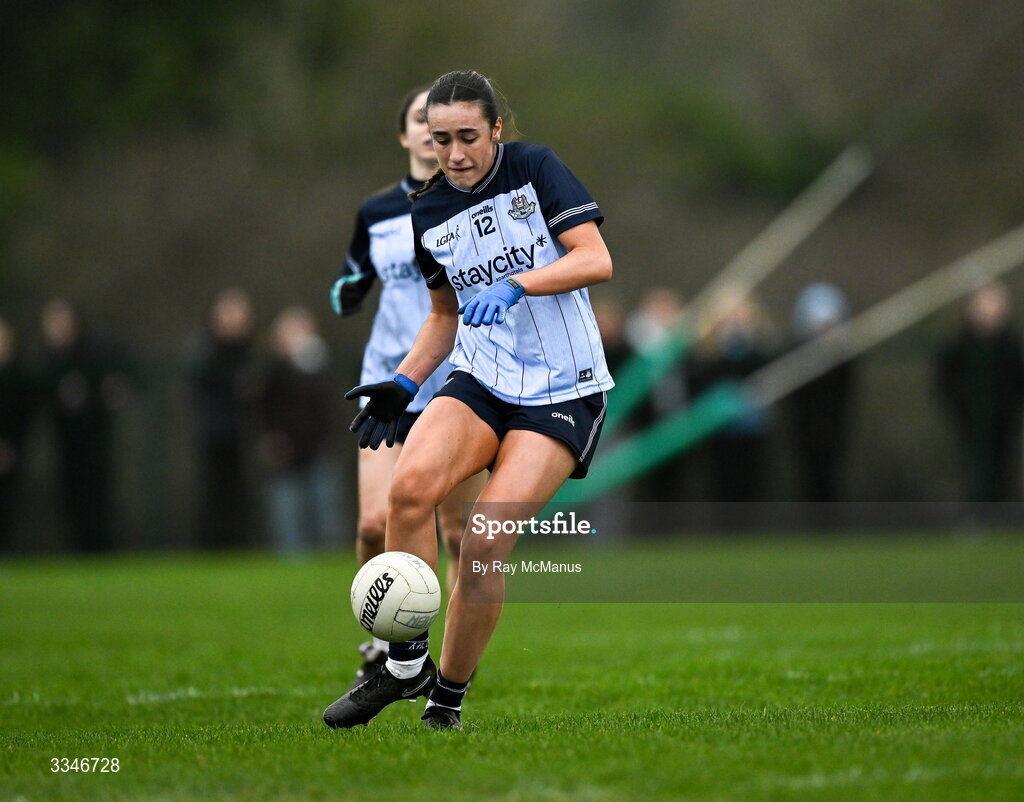 2 February 2026; Kate Donaghy of Dublin during the Lidl Ladies National Football League Division 1 Round 2 match between Meath and Dublin at St Patrick’s GFC in Stamullen, Meath. Photo by Ray McManus/Sportsfile