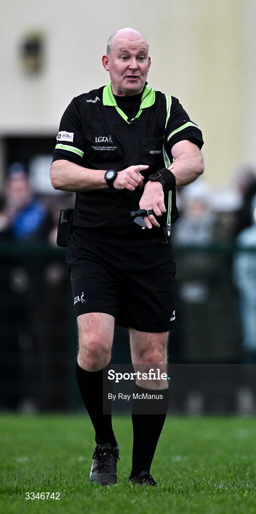 2 February 2026; Referee Shane Curley during the Lidl Ladies National Football League Division 1 Round 2 match between Meath and Dublin at St Patrick’s GFC in Stamullen, Meath. Photo by Ray McManus/Sportsfile