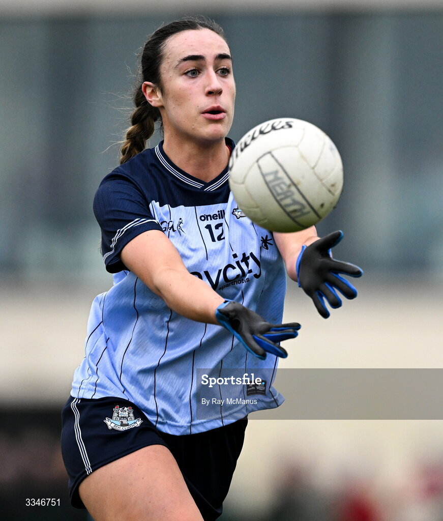 2 February 2026; Kate Donaghy of Dublin during the Lidl Ladies National Football League Division 1 Round 2 match between Meath and Dublin at St Patrick’s GFC in Stamullen, Meath. Photo by Ray McManus/Sportsfile