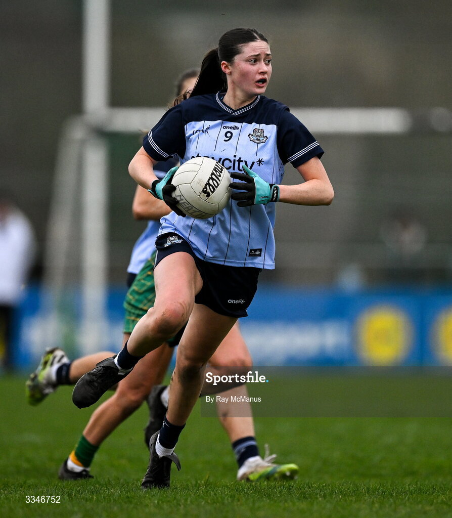 2 February 2026; Hannah McGinnis of Dublin during the Lidl Ladies National Football League Division 1 Round 2 match between Meath and Dublin at St Patrick’s GFC in Stamullen, Meath. Photo by Ray McManus/Sportsfile