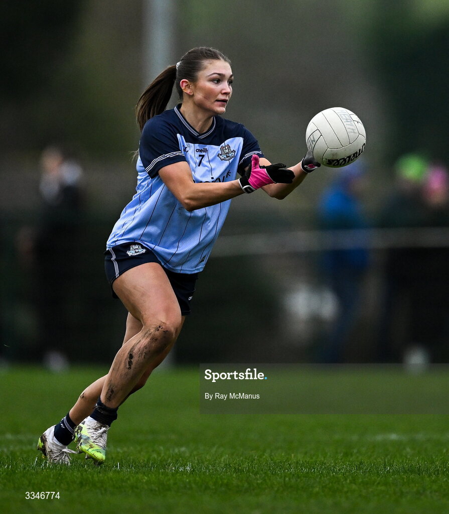 2 February 2026; Ellen Gribben of Dublin during the Lidl Ladies National Football League Division 1 Round 2 match between Meath and Dublin at St Patrick’s GFC in Stamullen, Meath. Photo by Ray McManus/Sportsfile